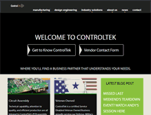 Tablet Screenshot of controltek.com